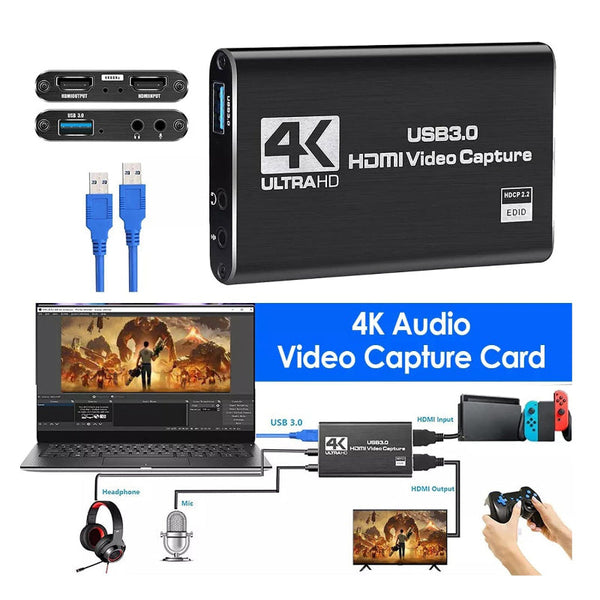 4K 1080P 60Fps Hdmi To Usb 3.0 Video Capture Card For Ps4/Pc/Obs Nintendo Switch Video Capture & Tv Tuner Cards