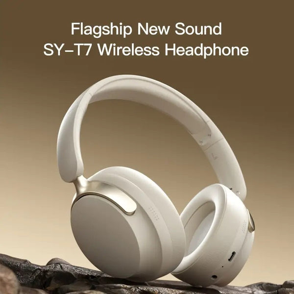Jr Sy T7 Bluetooth 5.4 Over Ear Headset Wireless With Noise Cancelling Mic Headphones