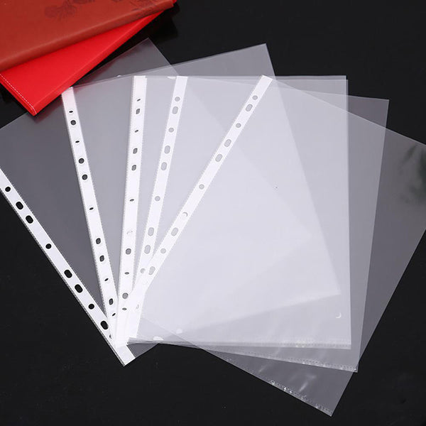 100Pack A4 Sheet Protector Plastic Pockets Bulk Lot Clear Reinforced Folders Personal Organisers