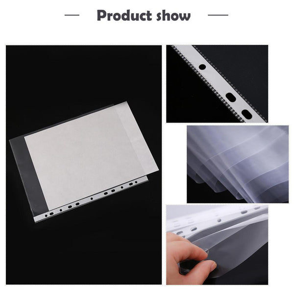 100Pack A4 Sheet Protector Plastic Pockets Bulk Lot Clear Reinforced Folders Personal Organisers