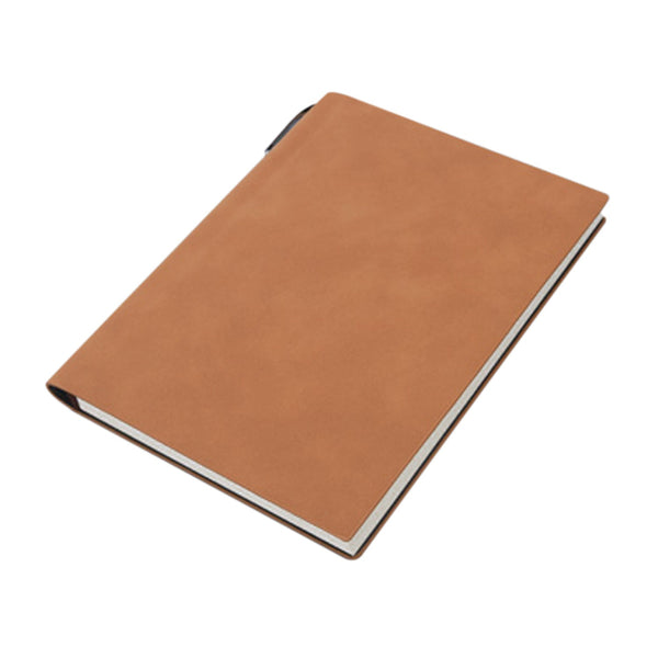 A5 200 Pages Fashion Glued Pu Leather Cover Journal Travel Notebook Travellers Diary(Brown) Diaries Journals