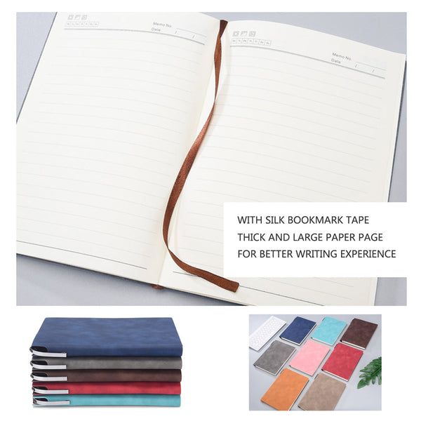 A5 200 Pages Fashion Glued Pu Leather Cover Journal Travel Notebook Travellers Diary(Khaki) Diaries Journals