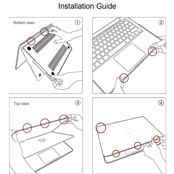 2020 Macbook Pro 13 Inch Case Plastic Hard Shell For A2251 A2289 A2179(Claer) Case Mods Stickers & Decals