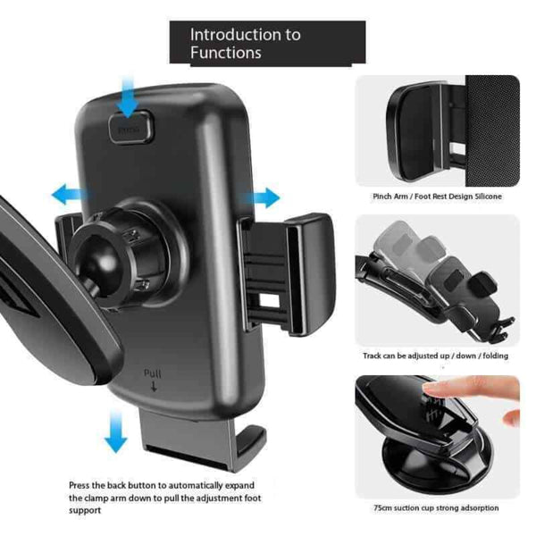 Universal Car Phone Stand Dashboard Hands Free Mount Holder Mounts & Holders