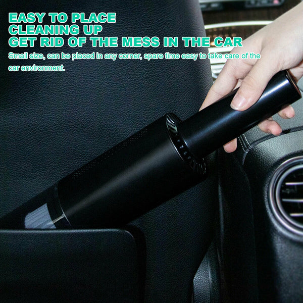 Wireless Charge 6000Pa Suction Powerful Portable Car Vacuum Cleaner Home Duster(Black) Vacuum Cleaners