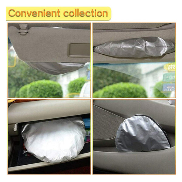 Set Of 6 Auto Front Rear Windshield Side Window Sun Shade Car Visor Cover Block Sun Visors
