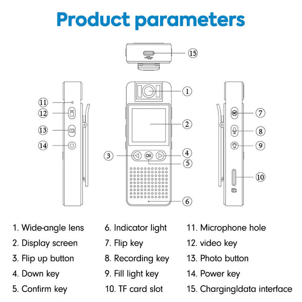1080P Wifi Hd Stable Riding Camera Wearable Video Recorder Comes With 64G Sd Card Other Camera & Photo Accs