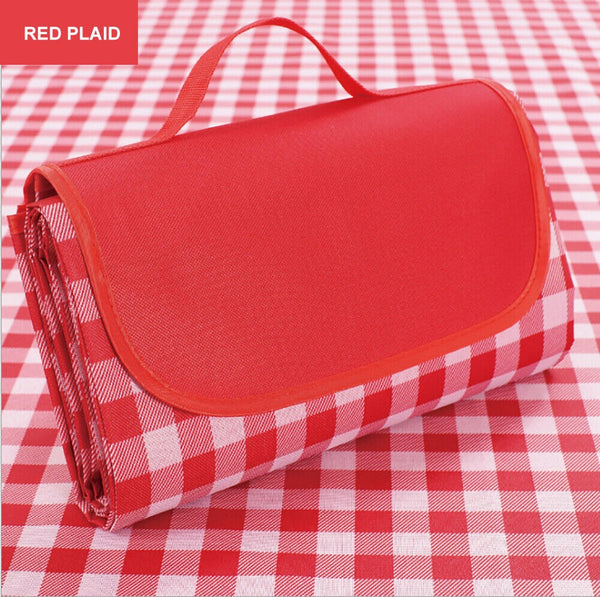 Large Waterproof Thickened Moisture Proof Outdoor Camping Picnic Mat (Red) Picnic Rugs