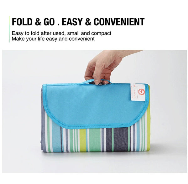 Large Waterproof Thickened Moisture Proof Outdoor Camping Picnic Mat (Yellow) Picnic Rugs