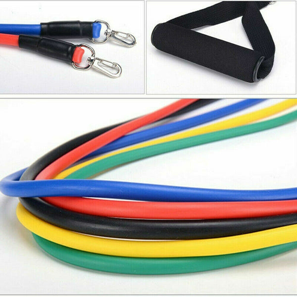 11Pcs/Set Pull Rope Belt Elastic Home Gym Fitness Exercise Resistance Band Resistance Trainers