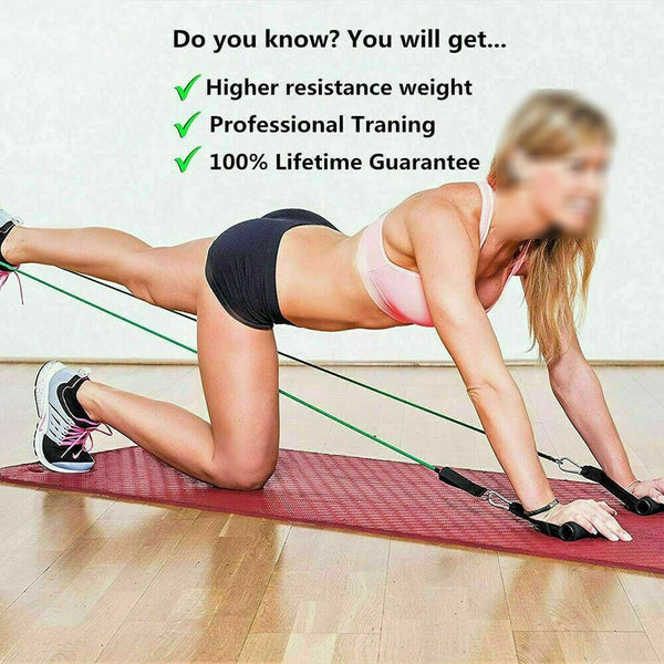 11Pcs/Set Pull Rope Belt Elastic Home Gym Fitness Exercise Resistance Band Resistance Trainers