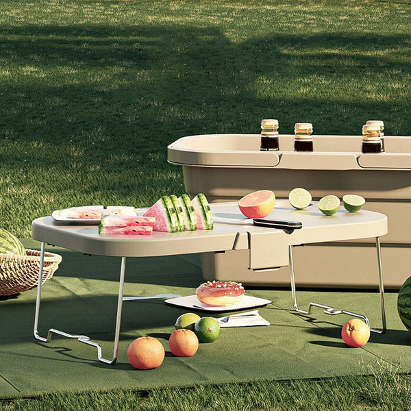 Camping Storage Jr Joyreap 3 In 1 Folding Box Outdoor Food Fruit Container Picnic Table Basket