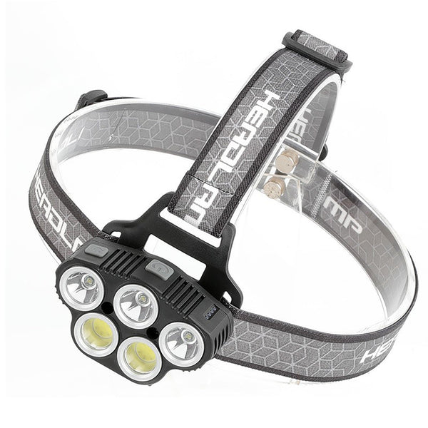 6 Modes Led Head Torch Induction Headlight Camping Cob Infrared Strong Lights Torches