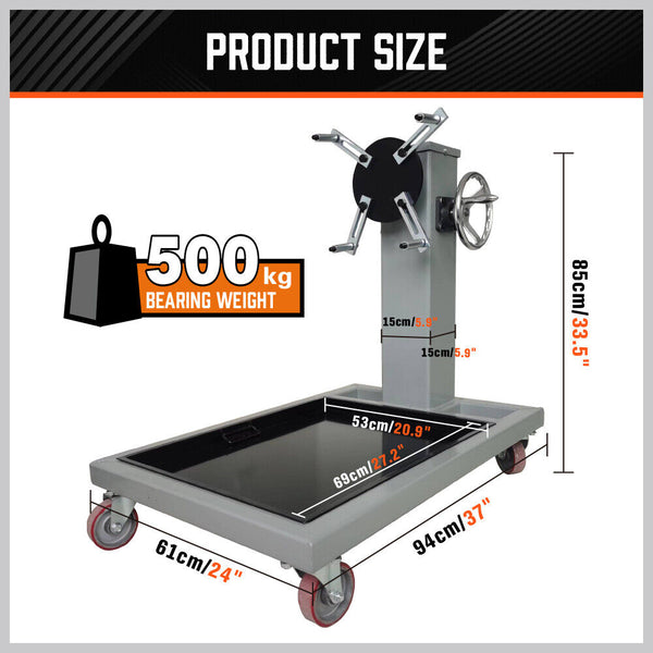Sedy 500Kg Folding Engine Stand 1100Lb Heavy Duty Workshop Auto Crane Hoist Motor Other Shop Equipment