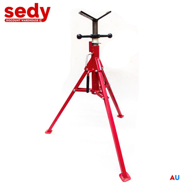 Sedy Folding Jack Stand 120Cm Heavy Duty V Head Pipe Adjustable Height 1.25 Ton Jacks & Jack Stands