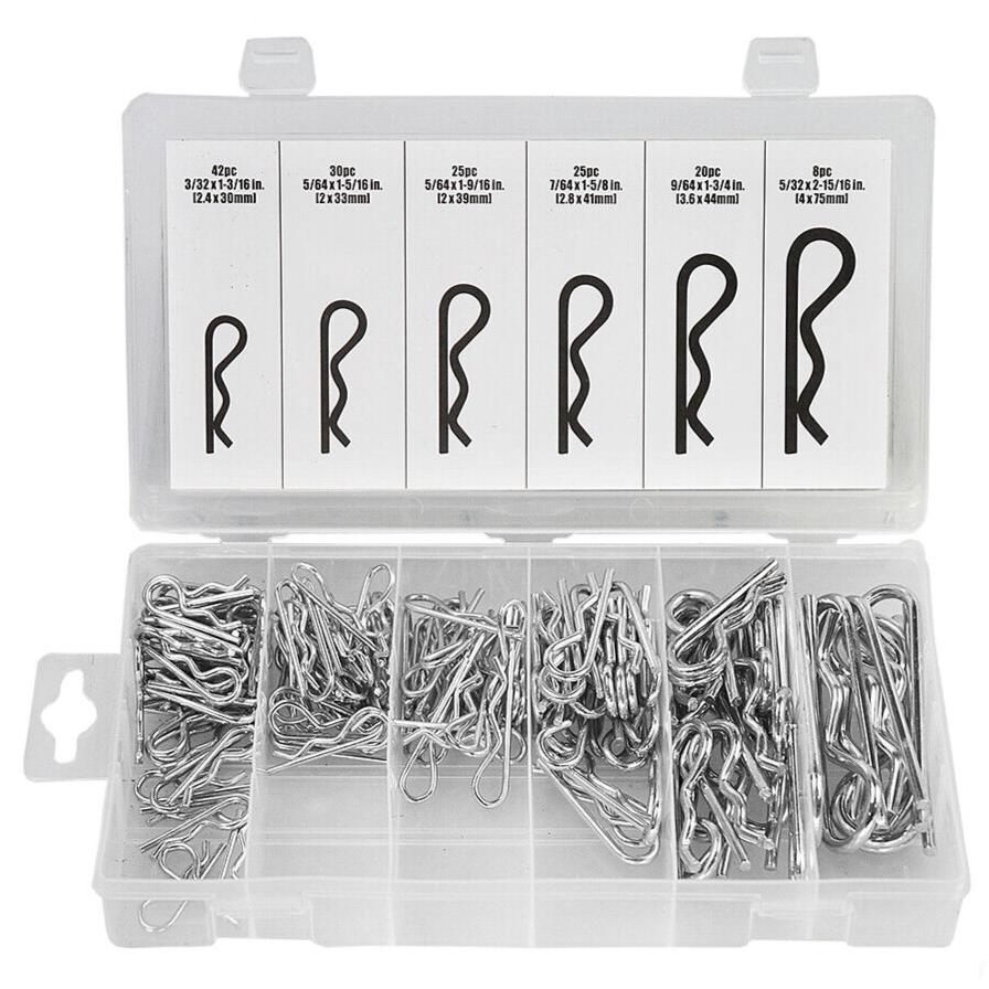 Sedy 150Pcs Cotter Pin Assortment Set Grab Split Fixings Securing Lock Pins Spring Au Screws & Bolts