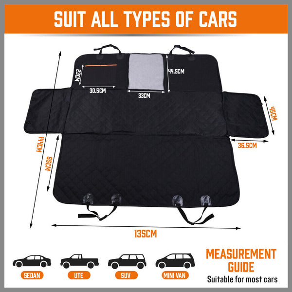 Sedy Pet Dog Waterproof Seat Cover Protector Hammock Back Rear Bench Mat For Car Suv Pet Transport