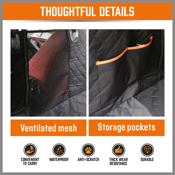 Sedy Pet Dog Waterproof Seat Cover Protector Hammock Back Rear Bench Mat For Car Suv Pet Transport