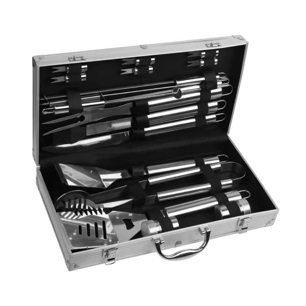 18Pcs Bbq Tool Set Stainless Steel Barbecue Utensil Cooking Grill Outdoor Cook Barbecue Accessories