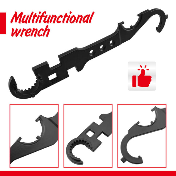 Sedy 12Inch Multipurpose Wrench Tool Bottle Opener Repair Tools Spanner Portable Wrenches