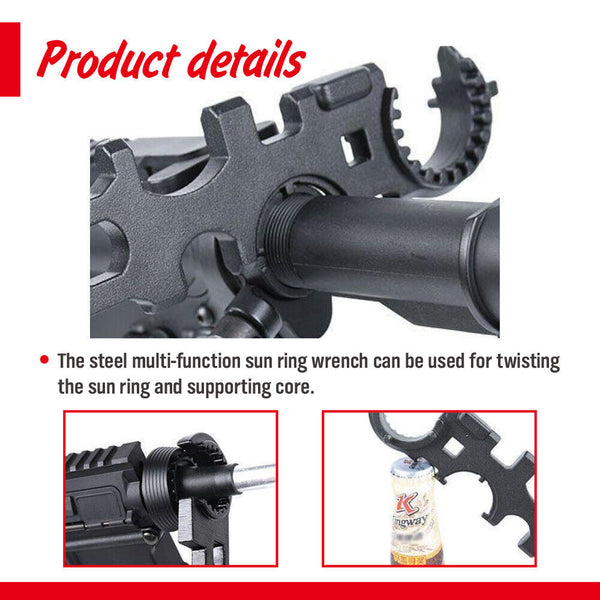 Sedy 12Inch Multipurpose Wrench Tool Bottle Opener Repair Tools Spanner Portable Wrenches