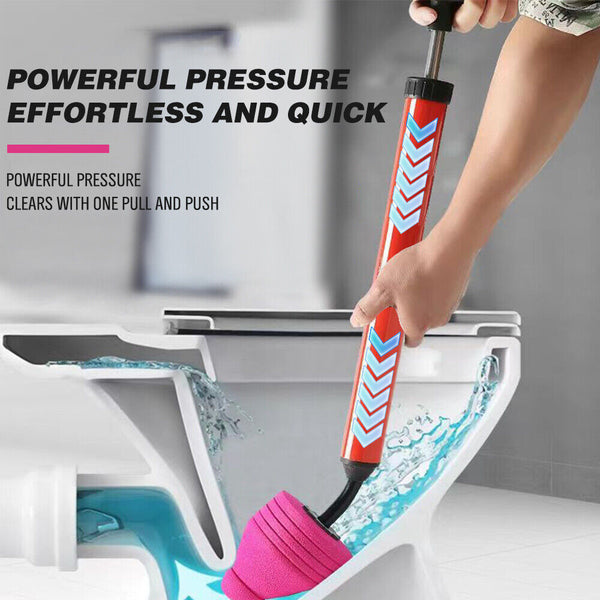 Horusdy 62Cm High Pressure Toilet Unblock Pipe Plunger Bathrooms Floor Drains Drain & Toilet Plungers