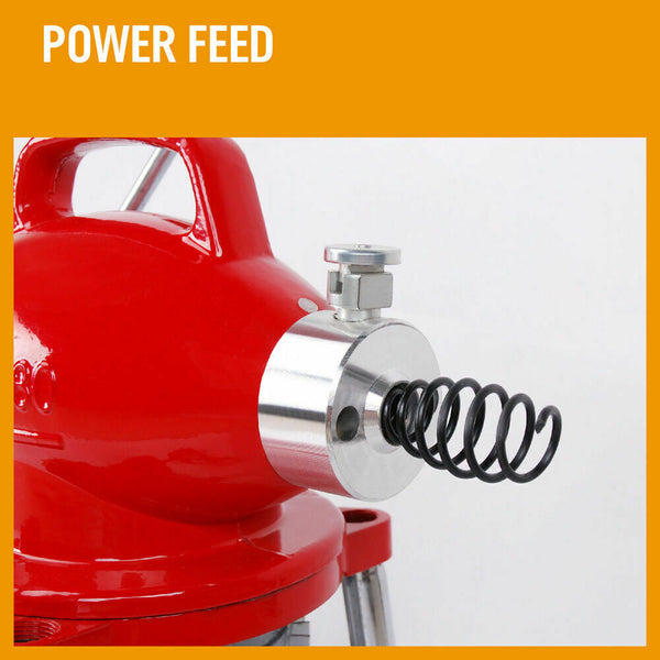 Sedy 400W Drain Cleaner Electric Eel Rigid Plumbing Sewerage Pipe Machine 6 Cutters Placeholder