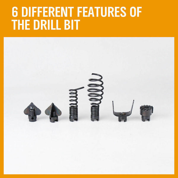 Sedy 400W Drain Cleaner Electric Eel Rigid Plumbing Sewerage Pipe Machine 6 Cutters Placeholder