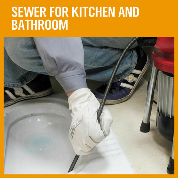 Sedy 400W Drain Cleaner Electric Eel Rigid Plumbing Sewerage Pipe Machine 6 Cutters Placeholder