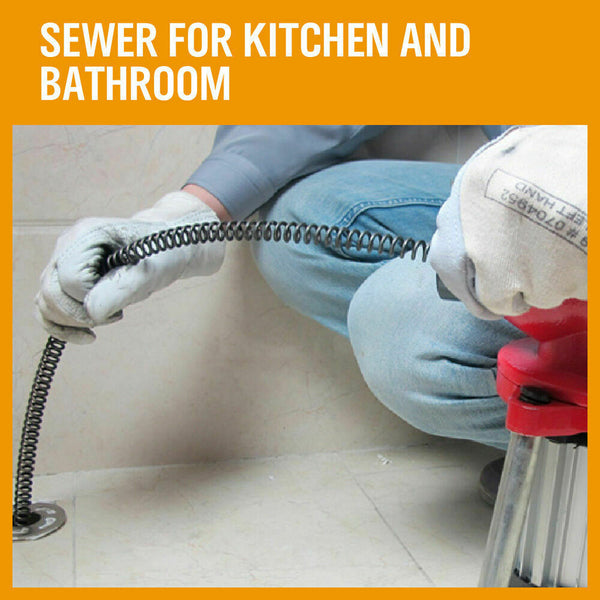 Sedy 400W Drain Cleaner Electric Eel Rigid Plumbing Sewerage Pipe Machine 6 Cutters Placeholder