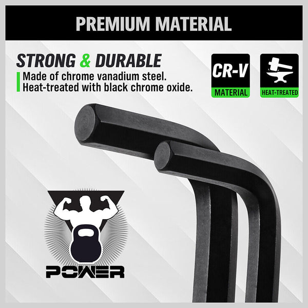 Swanlake 32Pcs Hex Key Set Allen Wrench Metric & Sae Storage Case L Shape Crv Au Hex Keys & Hex Wrenches