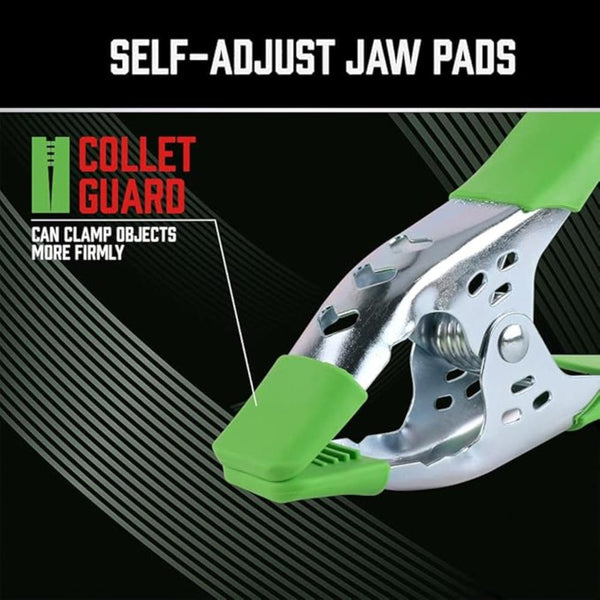 Swanlake 16 Pack Inch Strong Spring Clamps Set Large Super Heavy Duty Metal Anti Slip Grip Handle 2.5 Jaw Opening Clamps & Vices