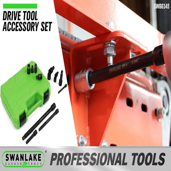 Swanlake 18Pcs Drive Tool Accessory Set Extension Bars Impact Universal Joint Other Hand Tools