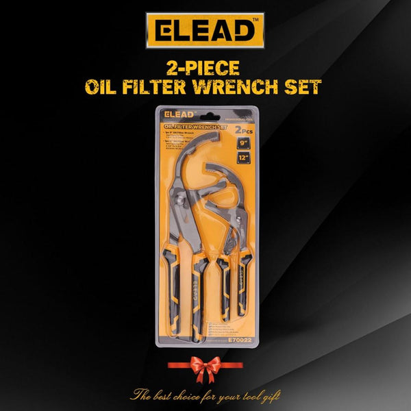 Oil Filter Wrench Set 9" & 12" For Cars Trucks Motorcycles Durable Carbon Steel Ergonomic Grip Easy Access Design Pliers