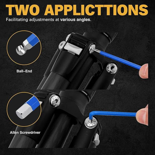 Elead Jumbo Hex Key Allen Wrench Set | 13 Piece Metric 2 19Mm Long Ball End Durable Cr V Automotive Mechanic Furniture Professional Grade Tools Wrench