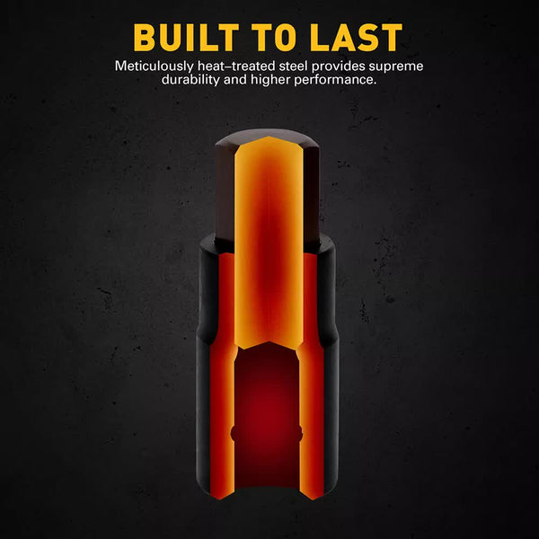 16Pc Sae Hex Bit Impact Socket Set 5/64" 9/16" Allen Adapter Sockets & Socket Sets