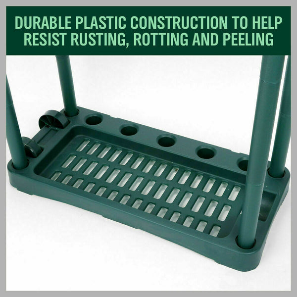 Vaka Garden Farm Shed Garage Tools Storage Rack Handles Organizer Holder Wall Tool Racks