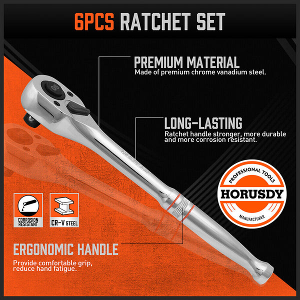 Sedy Mini Ratchet Spanner 1/2 3/8 1/4 Drive 90 Tooth Extension Bar Workshop With Bag Ratchet Wrenches