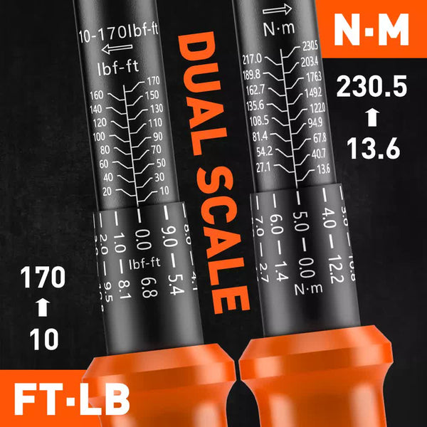 3Pc 1/2" Drive Click Torque Wrench Ratchet Socket Adaptor Extension Workshop Ratchet Wrenches