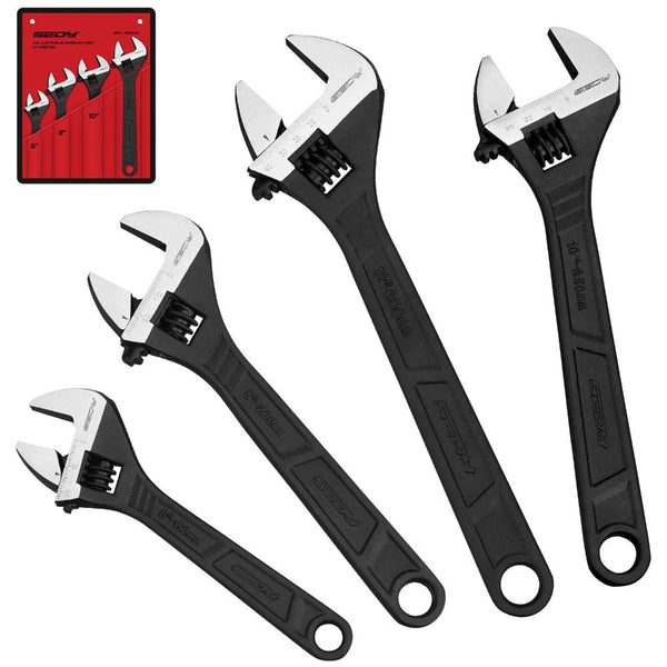 Sedy 4Pc Wrench Set Shifter Heavy Duty Sae & Metric Household Repair Wrench Sets