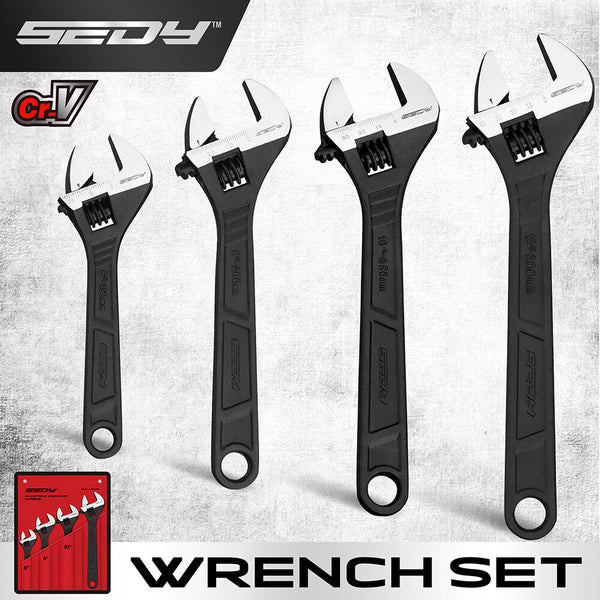 Sedy 4Pc Wrench Set Shifter Heavy Duty Sae & Metric Household Repair Wrench Sets