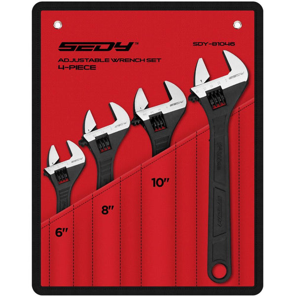 Sedy 4Pc Wrench Set Shifter Heavy Duty Sae & Metric Household Repair Wrench Sets
