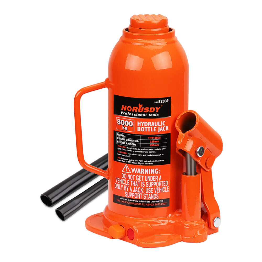 Sedy 8 Ton (16000 Lbs) Hydraulic Bottle Jack Heavy Duty Car Lifter With Safety Valve Jacks & Jack Stands