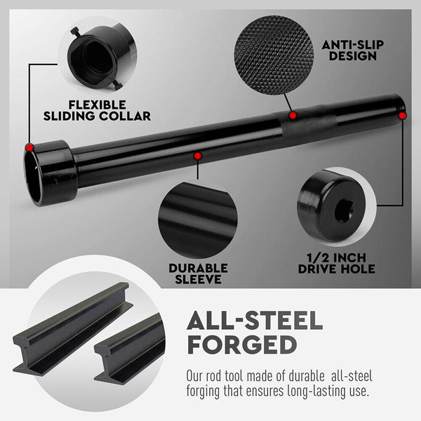 Sedy Inner Tie Rod Removal Tool Kit 1/2 Inch Drive Tube Rods Vehicle Other Auto Tools & Supplies