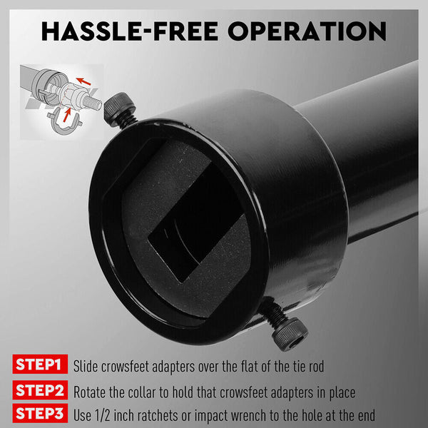 Sedy Inner Tie Rod Removal Tool Kit 1/2 Inch Drive Tube Rods Vehicle Other Auto Tools & Supplies