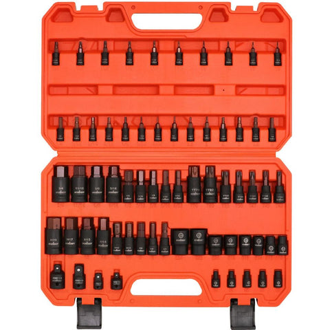 Horusdy 66Pcs Torx Bit Socket Female External Set Impact Adapter Sockets & Socket Sets
