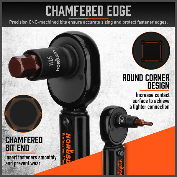 Horusdy 66Pcs Torx Bit Socket Female External Set Impact Adapter Sockets & Socket Sets