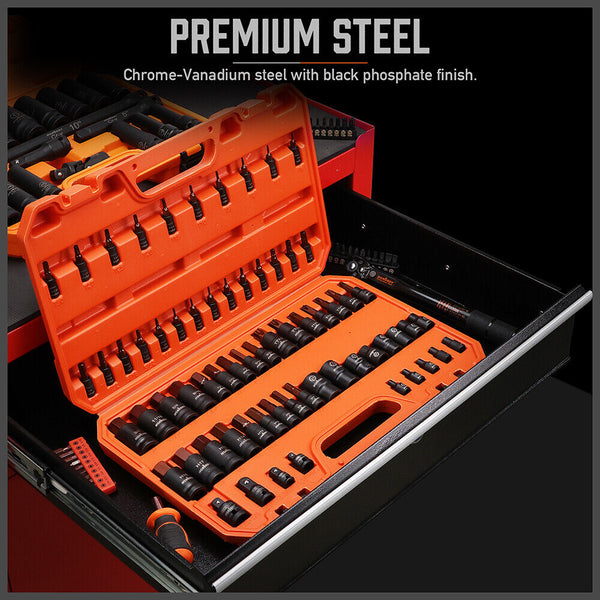 Horusdy 66Pcs Torx Bit Socket Female External Set Impact Adapter Sockets & Socket Sets