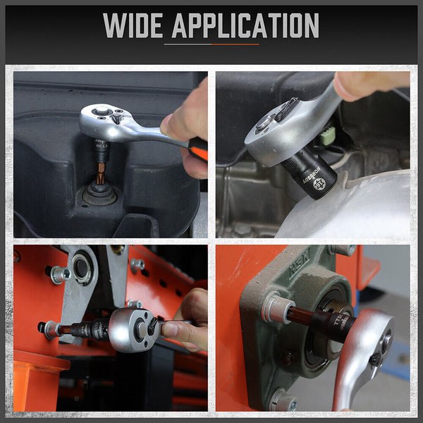 Horusdy 66Pcs Torx Bit Socket Female External Set Impact Adapter Sockets & Socket Sets