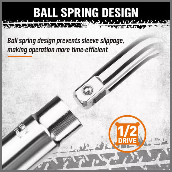 3Pcs Telescoping Lug Wrench 17/19Mm 21/23Mm Extendable Tire Wrenches